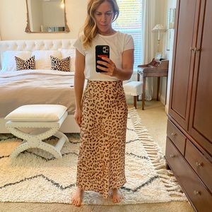 Free People Normani Leopard print skirt